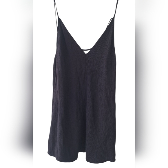 REFORMATION Blue Navy Double V Side Pocket Women's Mini Strappy Dress Size XS - Picture 2 of 7